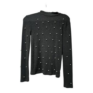 Stradivarius Knit Pearl Sweater